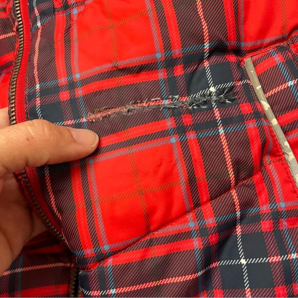 Mini Boden plaid winter jacket - Picture 5 of 9